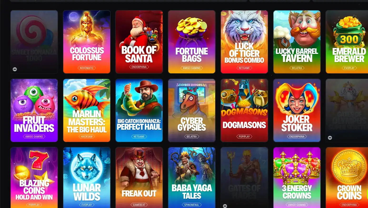 Интерфейс казино Слотозал на компьютере